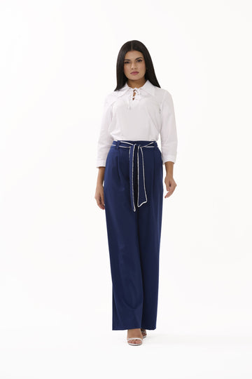 Mila – Ecru Long-Sleeve Blouse - 305018