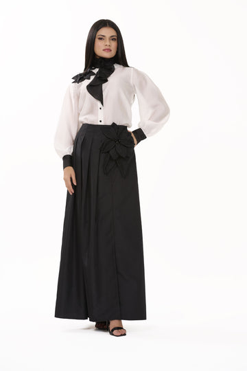 Juliet – Ecru Long-Sleeve Blouse - 305010
