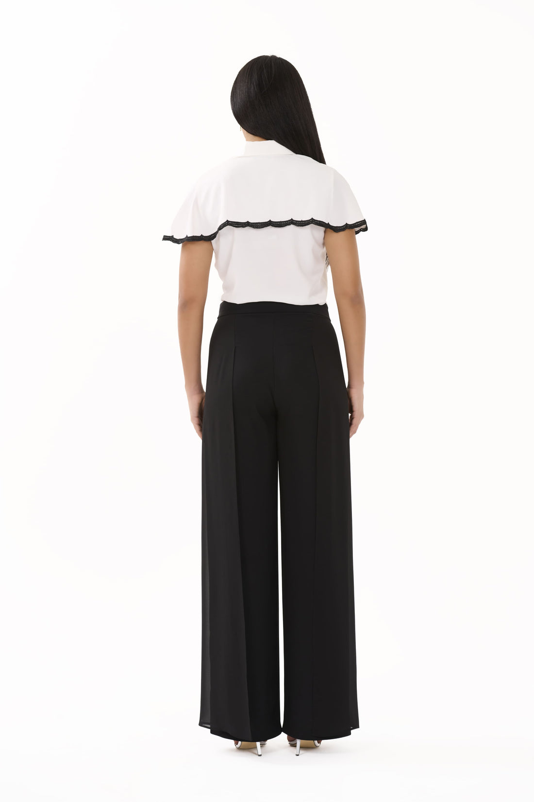 Alina – Ecru Long-Sleeve Blouse - 305028