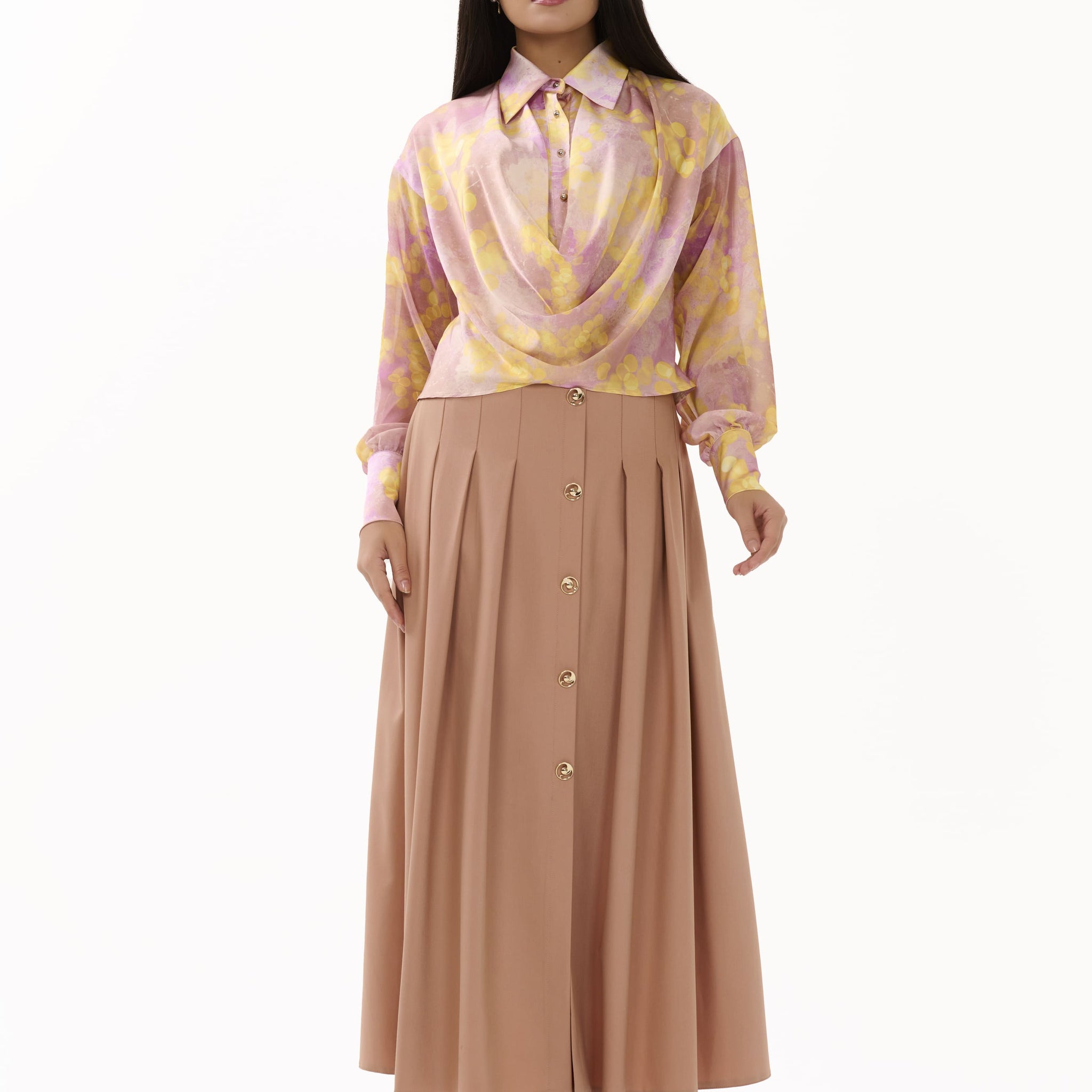 Mirella – Tie Dye Long-Sleeve Blouse - 305047